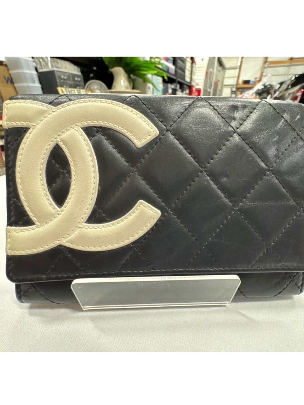 Iconic Authentic Chanel Cambon bi-fold wallet